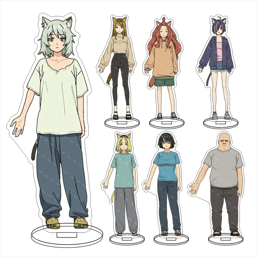 Chainsmoker Cat Yani Neko Manga - Figura de Acrílico de Personaje de Gata D