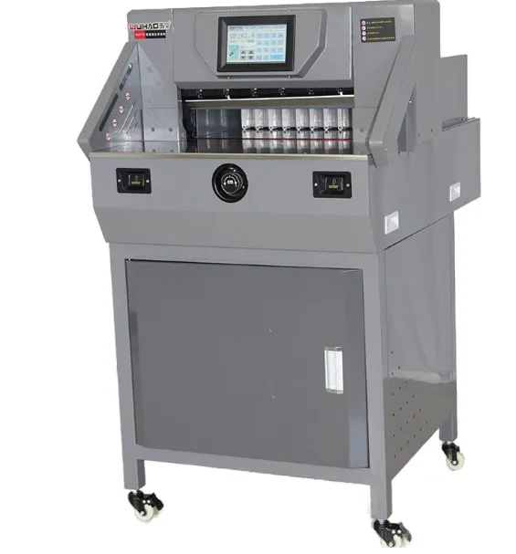 624hootHigh Efficiency A3 A4 Paper Cutting Machine Program Paper Trimmer Electric Paper Guillotine Cutter