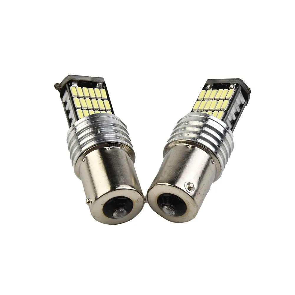 

2 Pcs LED Light P21W BA15S 1156 7506 6500K Xenon White For Fog Light / Turn Signal / Brake / Reverse Light