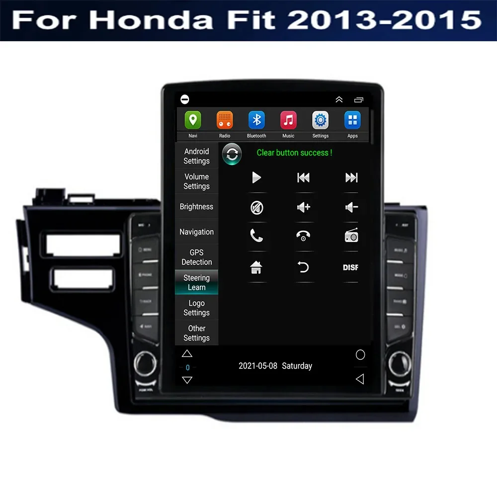 راديو سيارة على طراز تسلا لهوندا جاز 3 2015 - 2030 Fit 3 GP GK 2013-2030 CarPlay اللاسلكي أندرويد 14 السيارات الوسائط المتعددة لتحديد المواقع DVR #5
