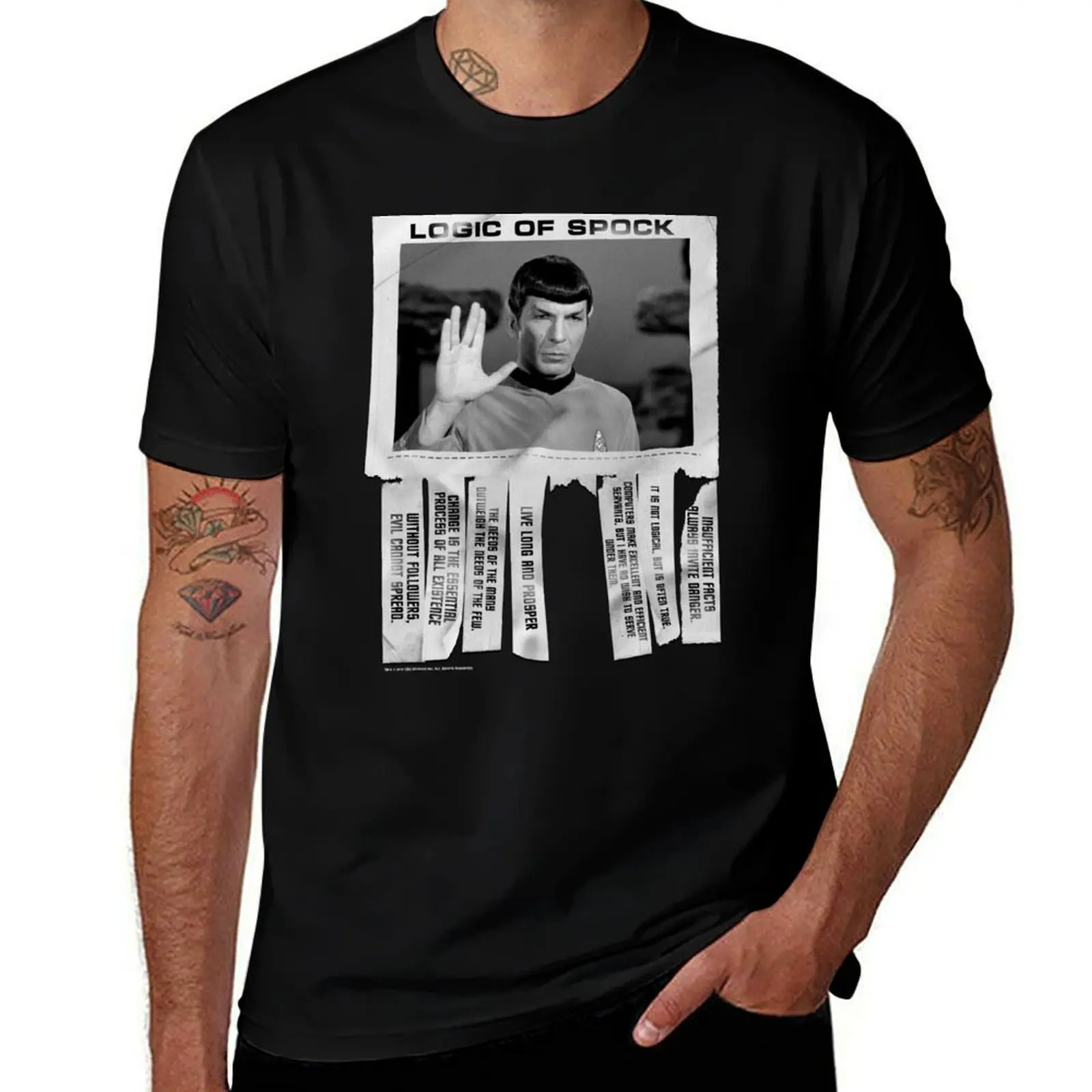 Star Trek: The Original Series Logic Of Spock Wanted Flyer T-Shirt Plus Size Basic Cotton T-Shirt