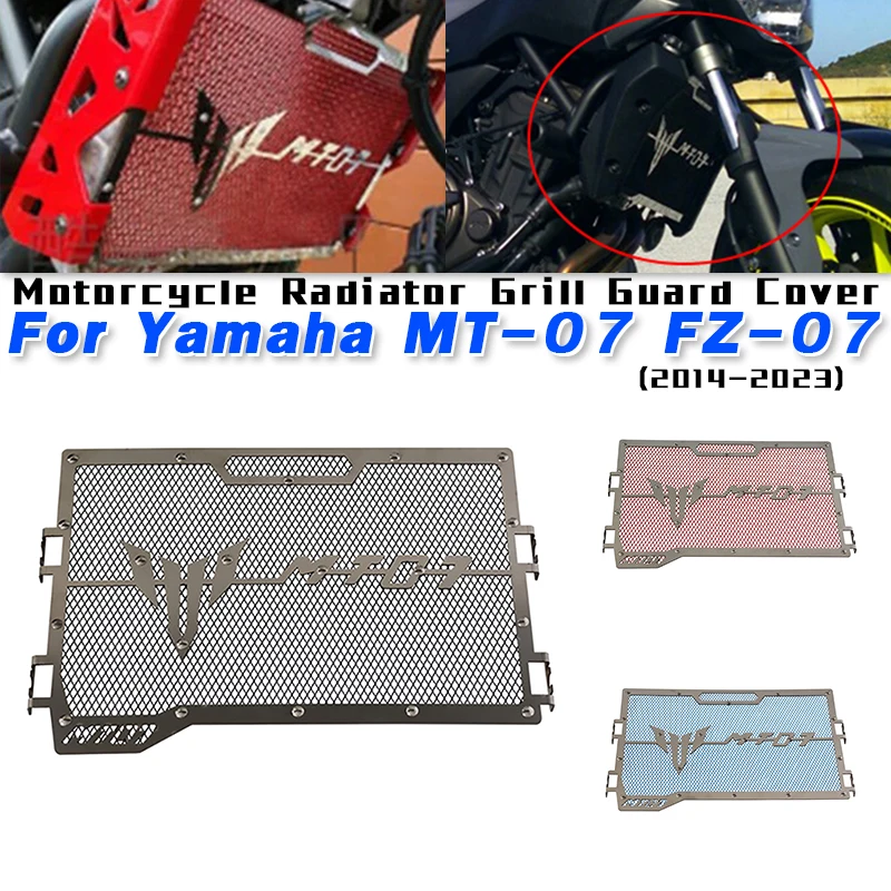 

For Yamaha MT-07 FZ-07 2014-2022 Motorcycle Radiator Grill Guard Protection Cover Motorcycle Engine Cooler Grill Protector Cover