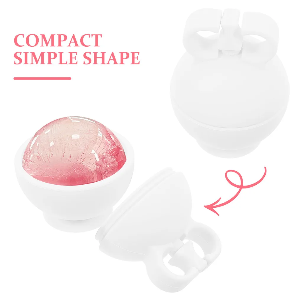 2Pcs Silicone Ice Face Roller Portable Reusable Skin Cooling Massage Tool for Facial Beauty Care Sensitive Skin