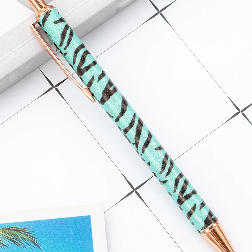 

6Pcs Creative Zebra Stripe Ballpoint Pens Press Action Smooth Ink Flow Lightweight Portable Ergonomic Design for Everyday