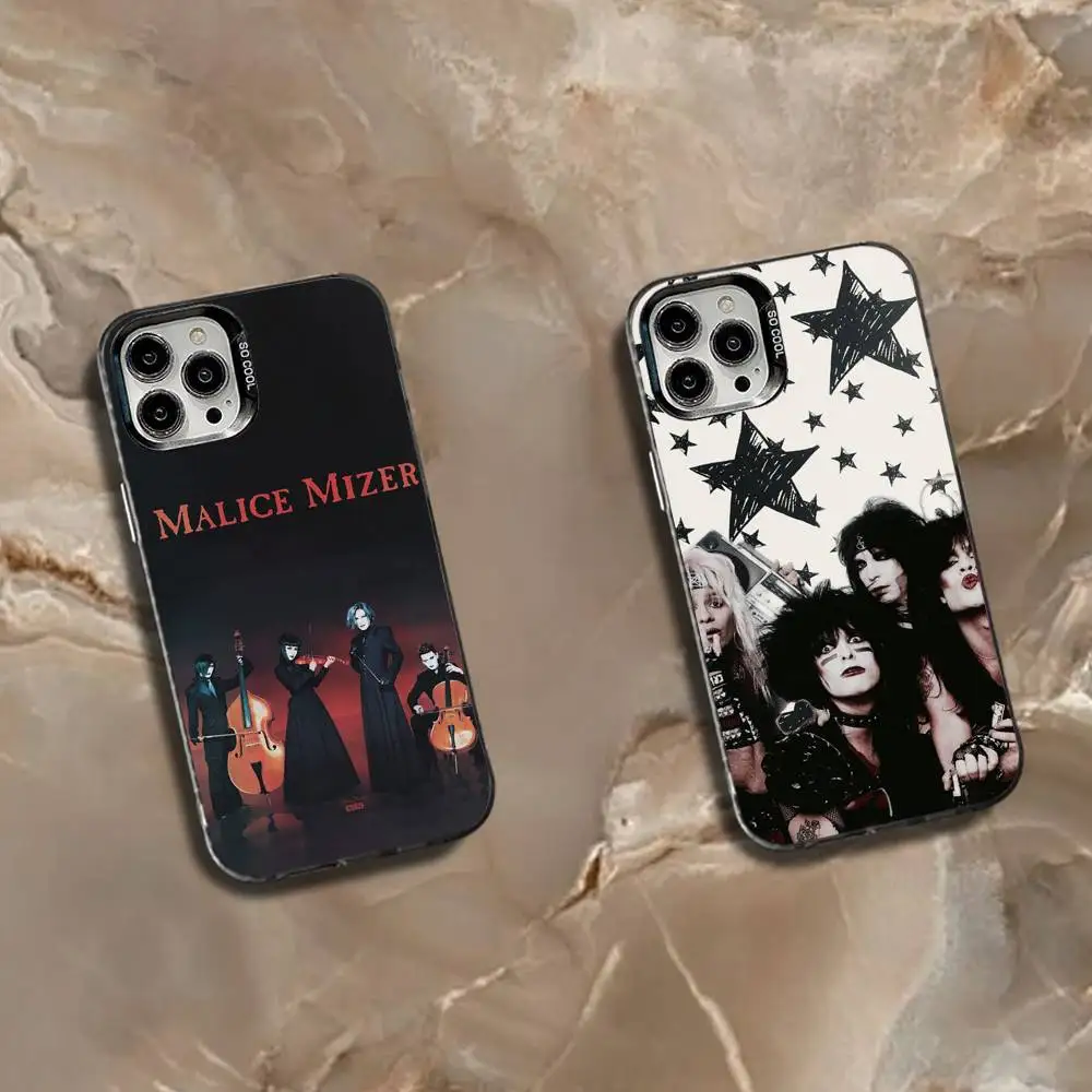

Malice M-Mizer RockS Band Phone Case For iPhone 16,15,14,13,12,11,Mini,Pro,SE,MAX White Matte Shockproof Cover