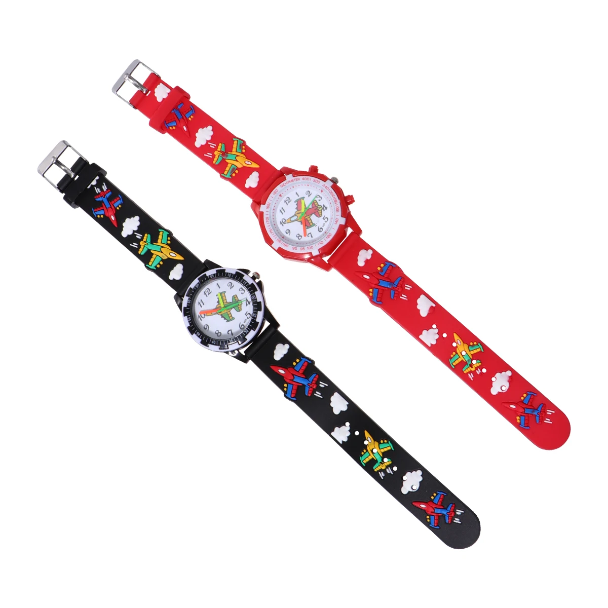 

2PCS 3D Watch for Kids Cartoon Wristwatch Toddler Girls Childrens Watches Durable Precise Movement Student Birthday Gift