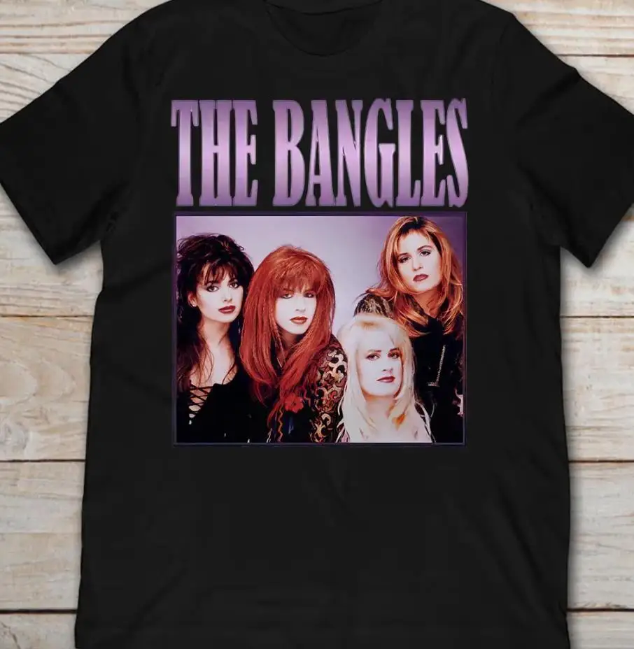 The Bangles T Shirt Black Men Cotton Size S M L 234XL