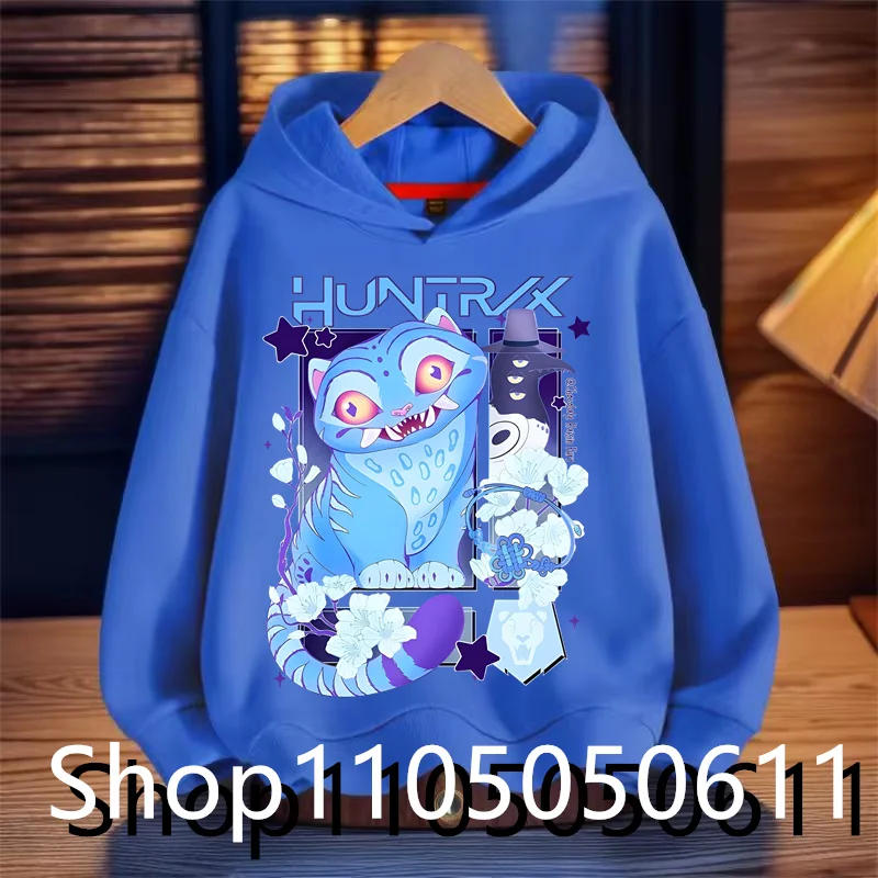 

2025 KPop Devil Hunter толстовка с капюшоном для девочек и мальчиков, модная повседневная толстовка с капюшоном, спортивная одежда K-Pop Devil Hunter, детская толстовка Gif