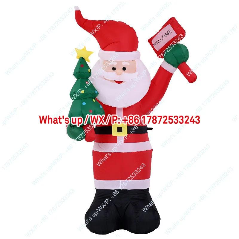 Cross border Christmas inflatable decoration with a 1.8-meter Christmas tree sign, elderly courtyard ornaments decoration