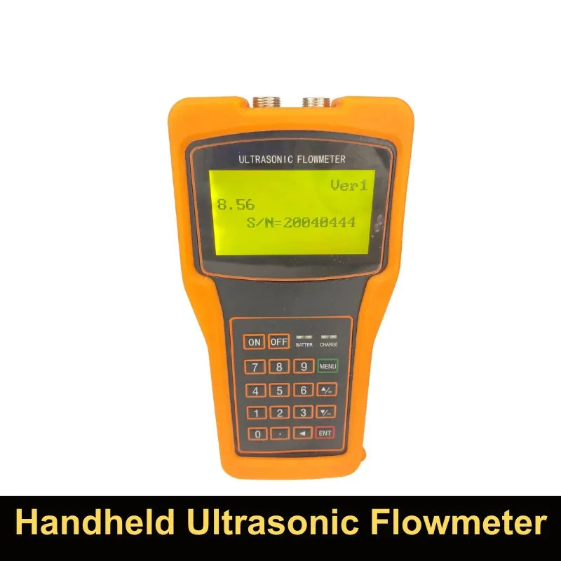 Portable Rechargeable Handheld Ultrasonic Flowmeter Transmitter Sensor DN15-700 Without Aluminum Box Cheaper