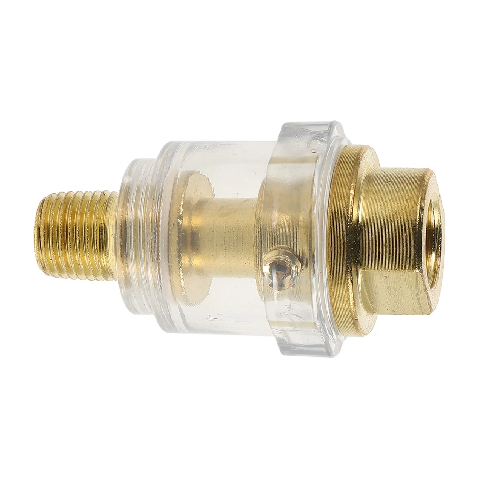 

1/4 Inch Mini Oiler Brass Plastic Lubricator for Air Tools Prevents Rust Corrosion Smooth Operation Inline Accessories Oil Water