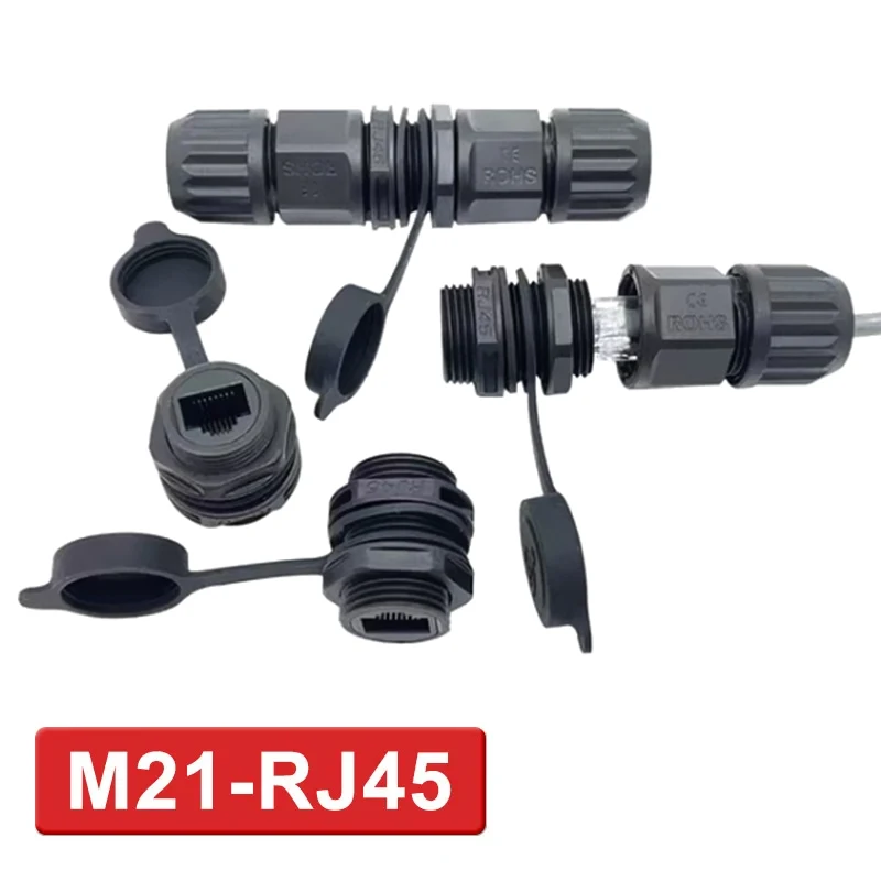 

Сетевой водонепроницаемый разъем 8P8C RJ45, прямая сетевая вилка, 1,5 А, 125 В, сетевые разъемы для передачи данных, IP68