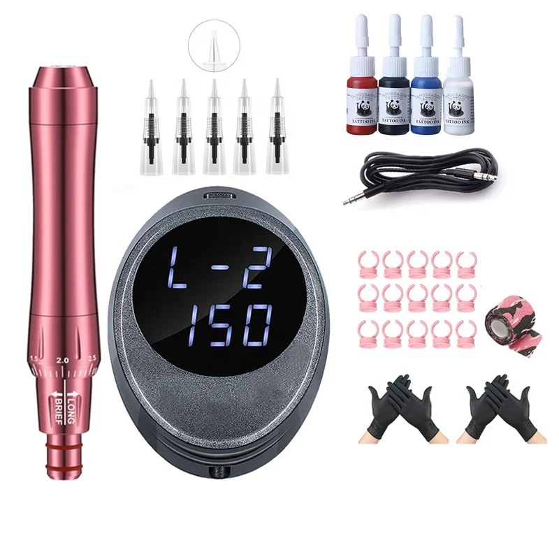 OEM Permanent Makeup Tattoo Machine Kit Electric Eyebrow & Lip Microblading Rotary PMU Rotary Tattoo Pen Machine