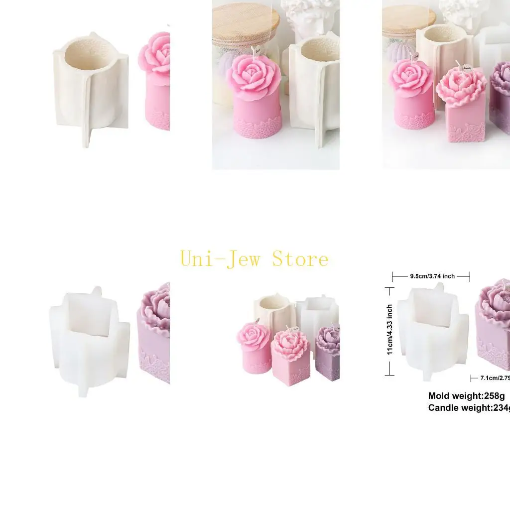 

40 ГБ, легко чистящаяся силиконовая форма, тисненая форма для свечей, практичный инструмент для изготовления ювелирных изделий