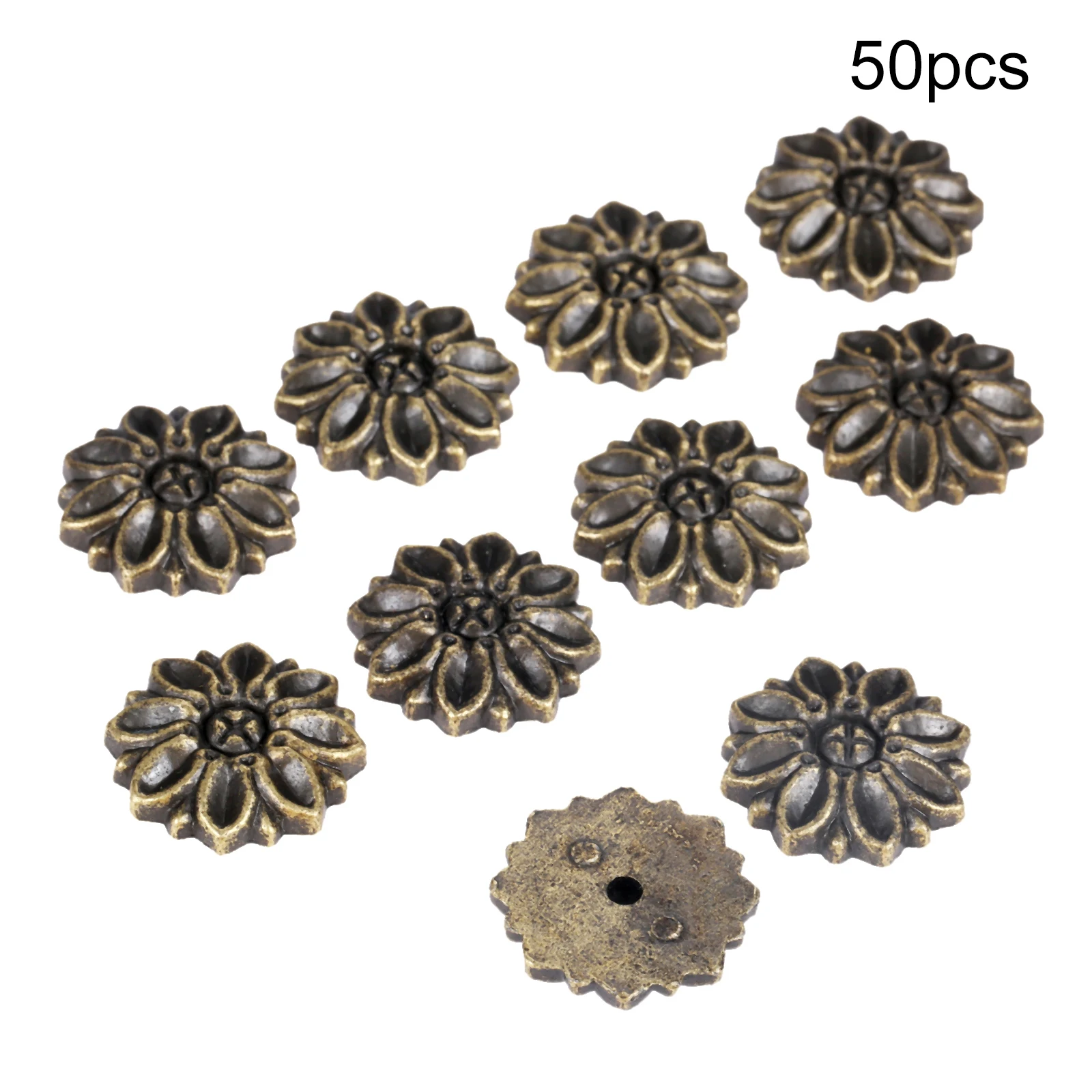 50/100Pcs Antique Bronze 23*5mm Protector Bracket Zinc Alloy Decorative Protectors Bracket Nail For Desk Table Wooden Box Gasket