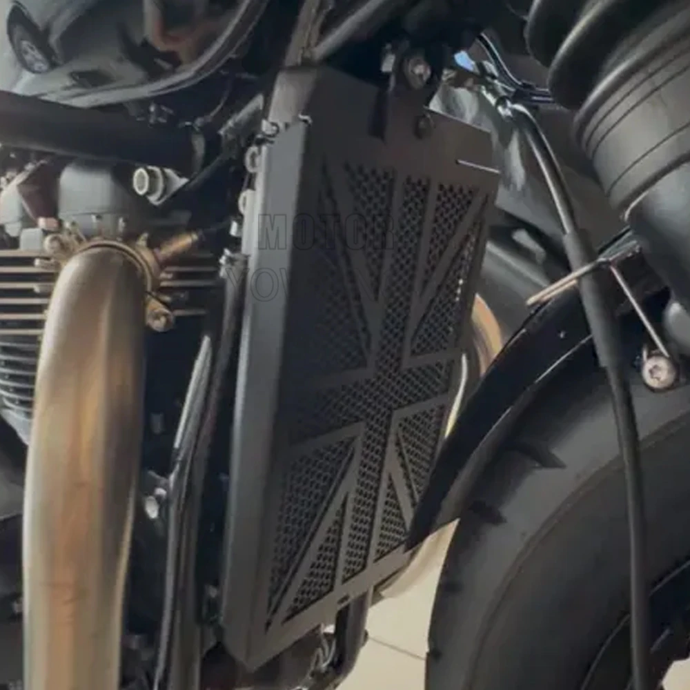 Acessórios da motocicleta grade de radiador guarda para scrambler street speed twin 900/1200 thruxton rs bonneville t100 t120 2017-2026