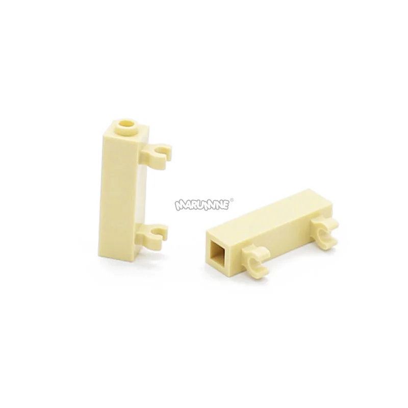 Marumine Moc Bricks Modified 1x1x3 With 2 Clips Vertical Hollow Stud 60583 House Accessories Parts Constructor Building Blocks