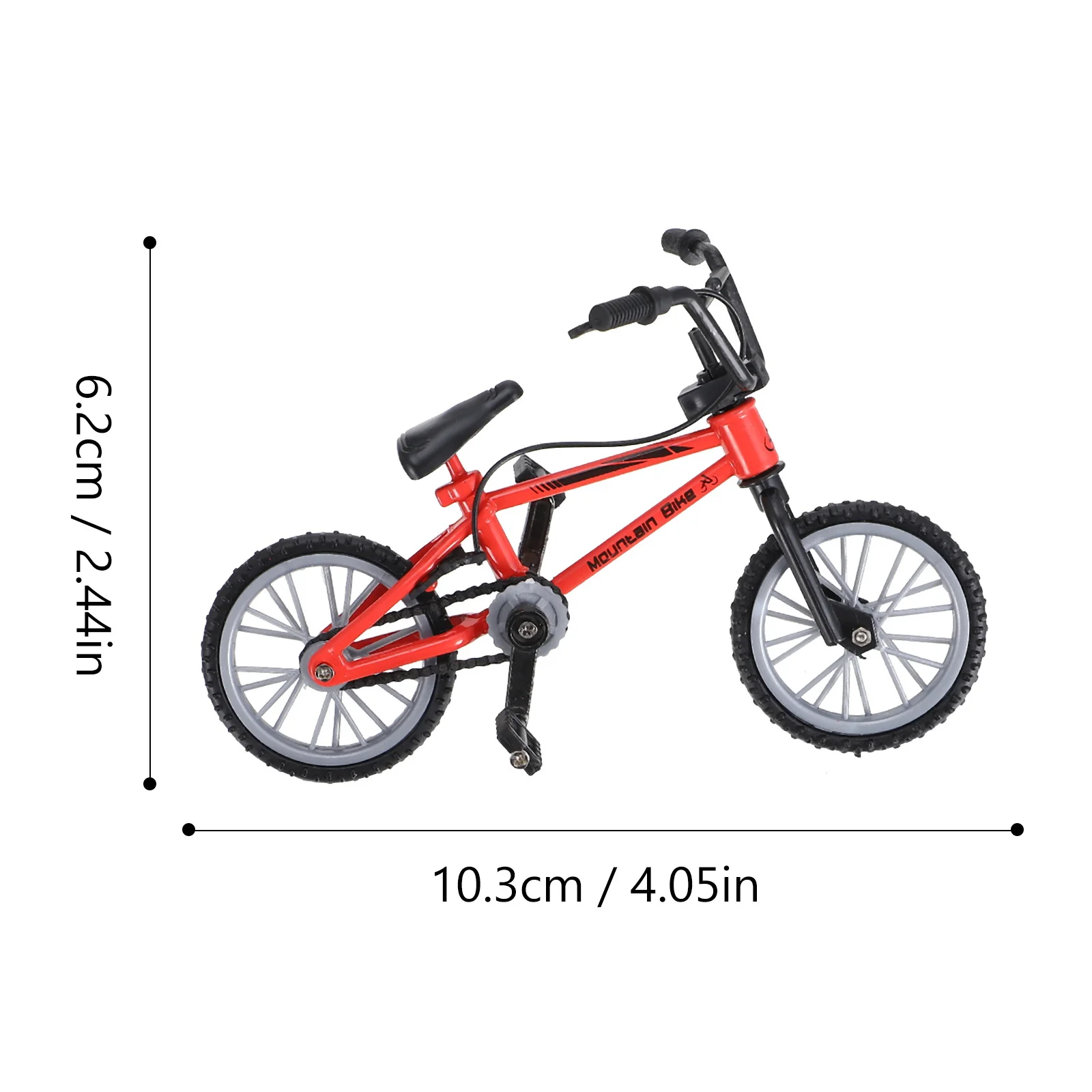 1 set di attrezzature sportive per bici da tavolo Mini Mtb in lega per dita Dettagli realistici Simulazione per bicicletta con dito facile Regalo durevole