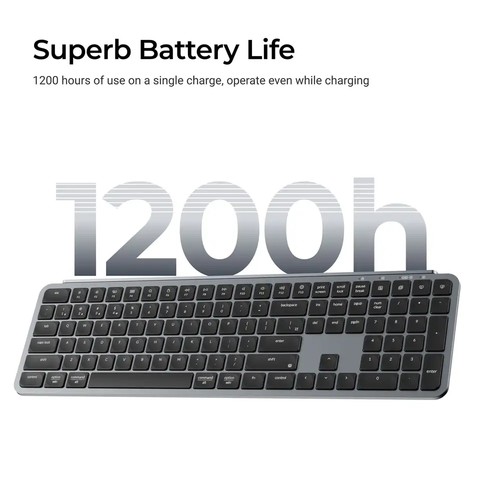 Keychron B6 Pro ISO Layout Ultra-Slim Wireless Keyboard Full Size