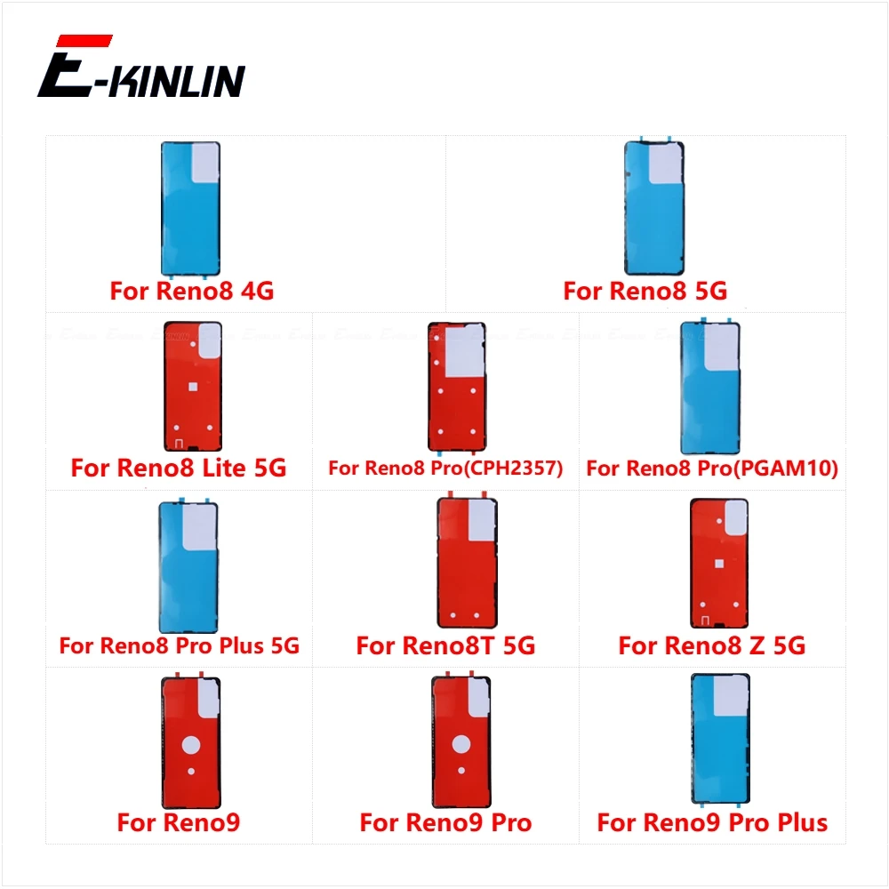 Back Battery Cover Door Sticker Adhesive Glue Tape For OPPO Reno 8 9 Reno8 Reno9 Pro Lite Plus T Z 4G 5G Replacement Parts