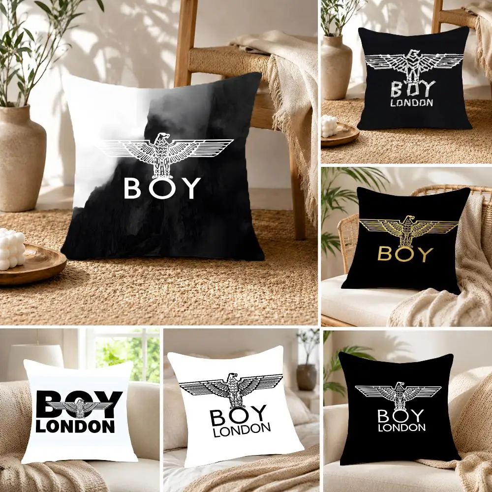 Brand Fashion Boy London Cushion Cover Fluffy velvet Nordic style plush Living room sofa decorative