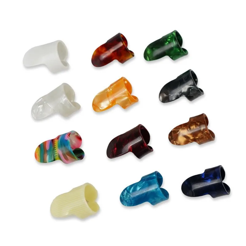 

10 pcs Guitar Finger Picks Medium Pe Material Flat Thumbpicks For Acoustic Electric Bass Ukulele Banjo Mandolin Folk Fingerstyle