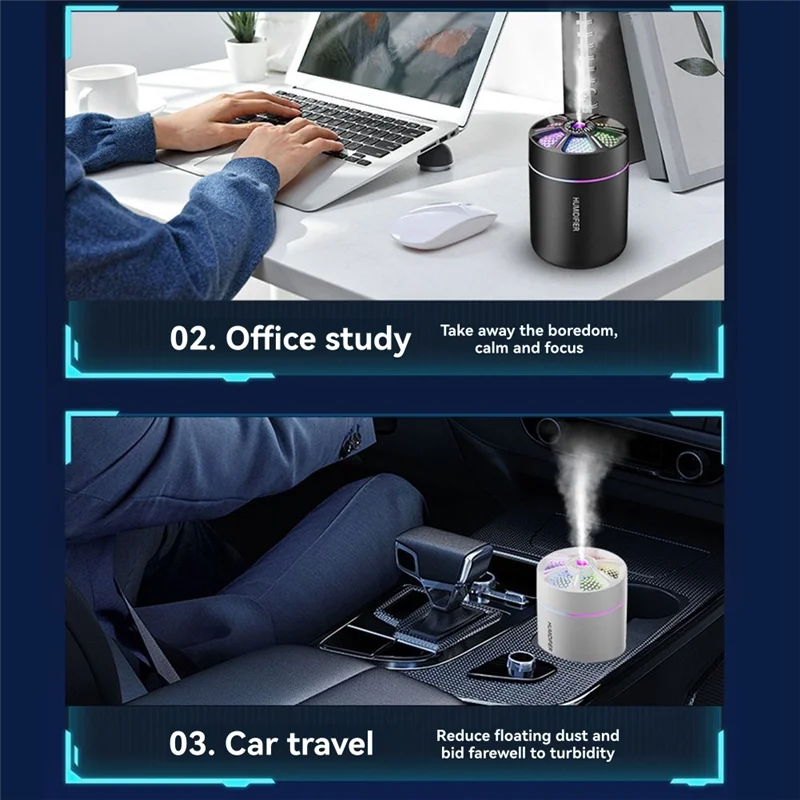 

A84G-мини-увлажнитель USB персональный настольный увлажнитель воздуха очиститель эфирного масла ароматерапия туманообразователь огни для автомобиля дома спальня A