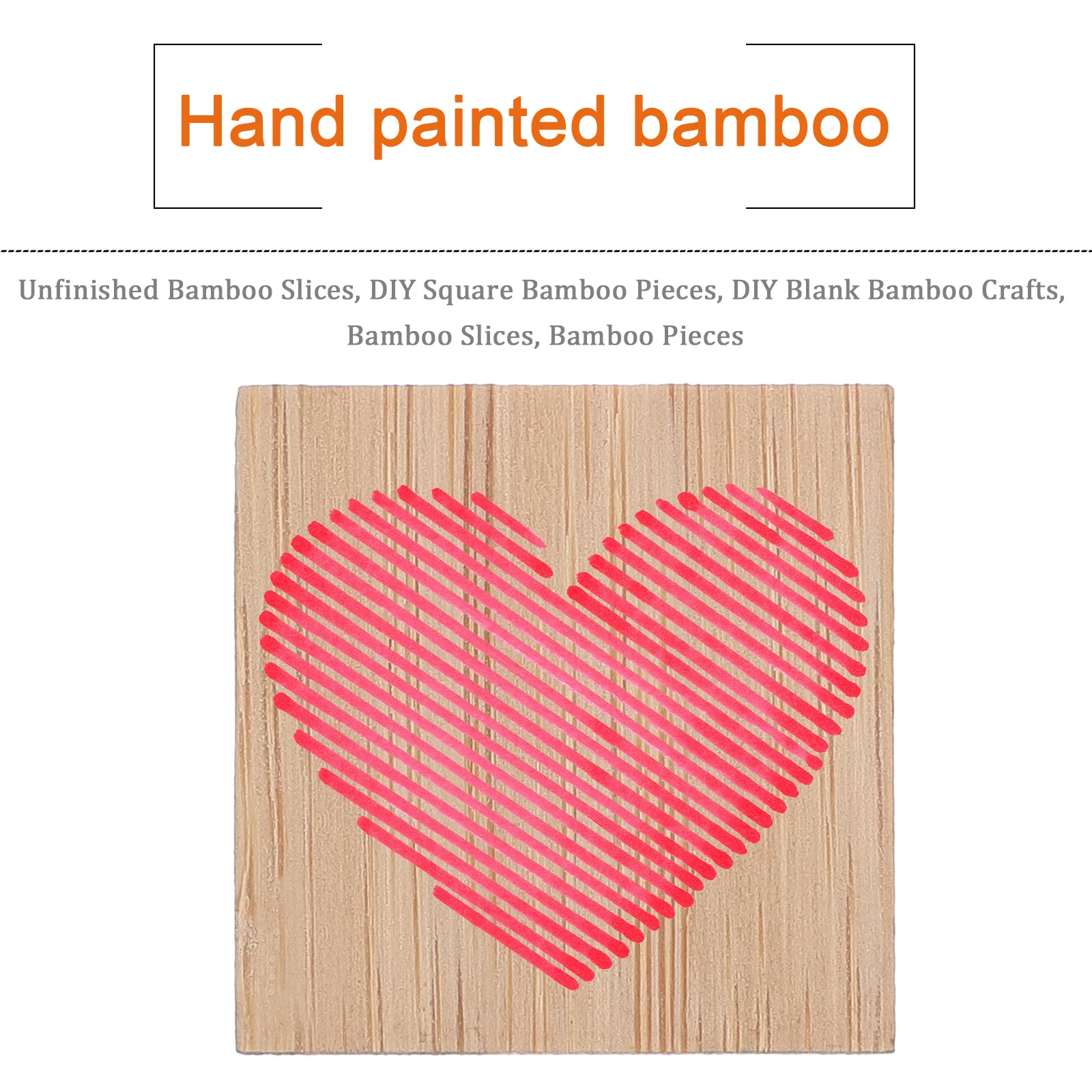 25 uds. De rodajas de bambú sin terminar, piezas cuadradas DIY, Material artesanal, superficie lisa segura para dibujar, escribir, tallar regalos