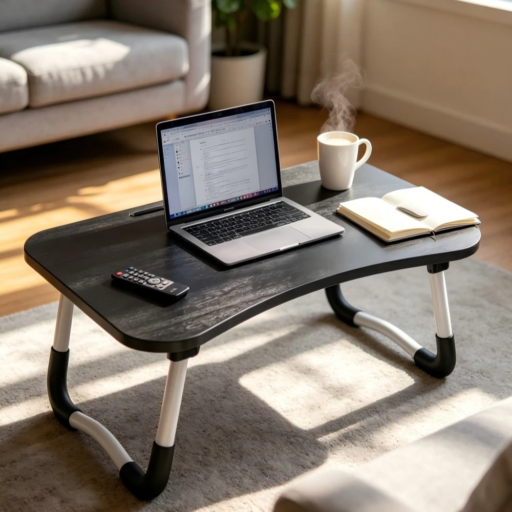 Ultra Large Portable Laptop Bed Table Foldable Desk with Cup Holder Multi Functional Computer Desks Bed Desk for Laptop