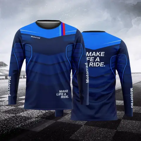 Bmw Motorrad 긴 소매 탑 남성 여성 의류 오토바이 산악 자전거 저지 통기성 빠른 건조 내리막 유연한 탑