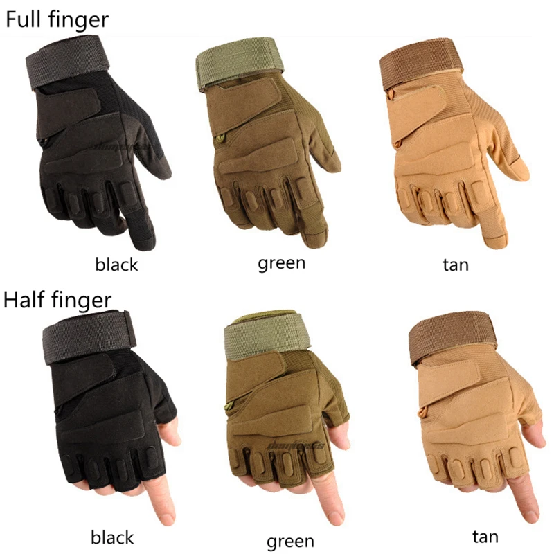 Tactical Full Half Finger Gloves Outdoor Protective Cycling Climbing Mountaineering Glove Shooting Hunting Motorcycle Gloves