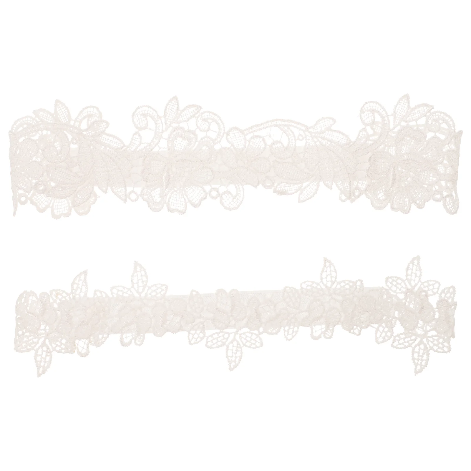 2 Pcs Bridal Lace Bride Wedding Decor European and American Leg Garters