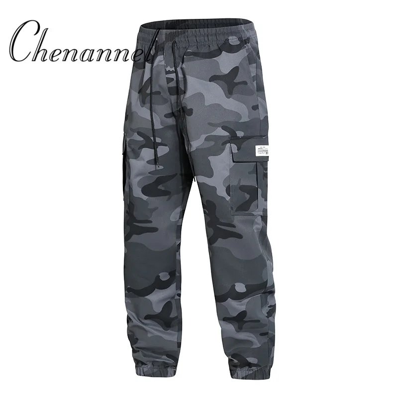 

Men's Tactical Camouflage Overalls High-Quality Multi-Pocket Trousers Sports Training Casual Work Pants