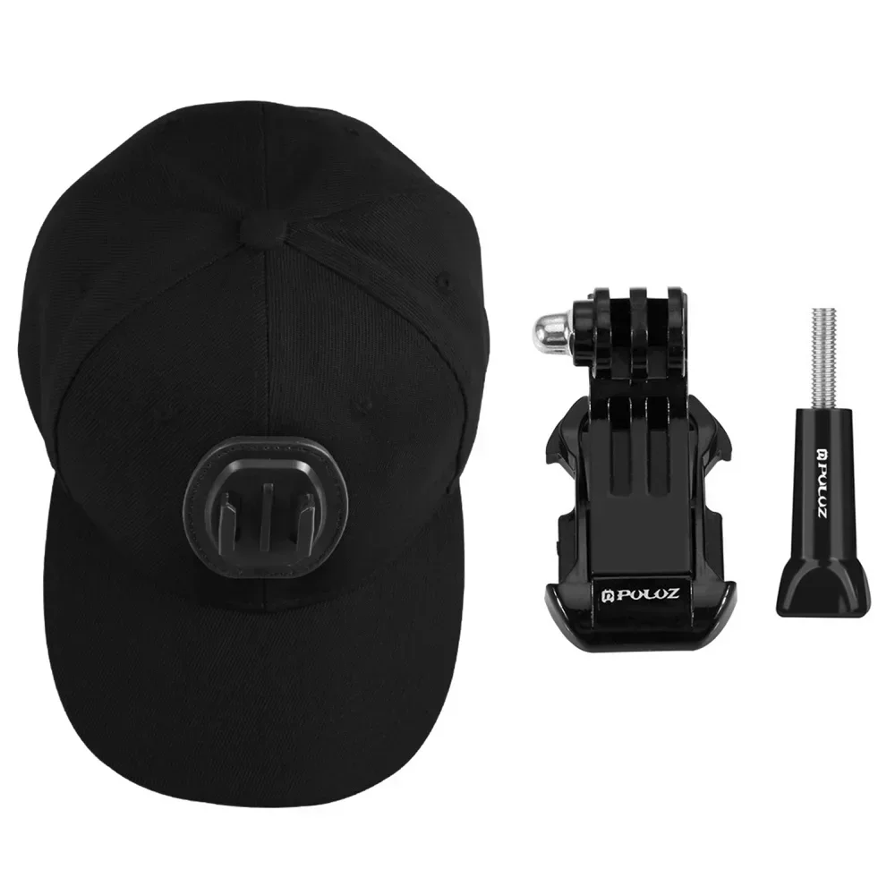 

for Go Pro Accessories Canvas Baseball Hat Cap W/ J-Hook Buckle Mount Screw for DJI Osmo Action/GoPro NEW HERO/6/5 Session