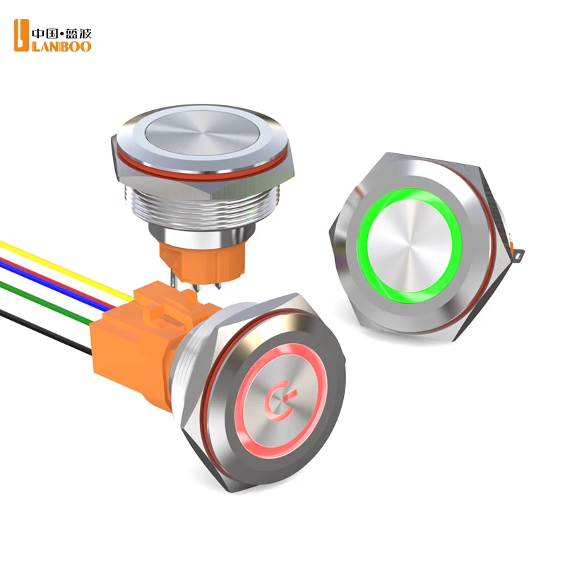 Кнопочный-выключатель-lanboo-lb30a-—-с-фиксацией-без-фиксации-9-24В-220В-1НО1НЗ-нержавеющая-сталь