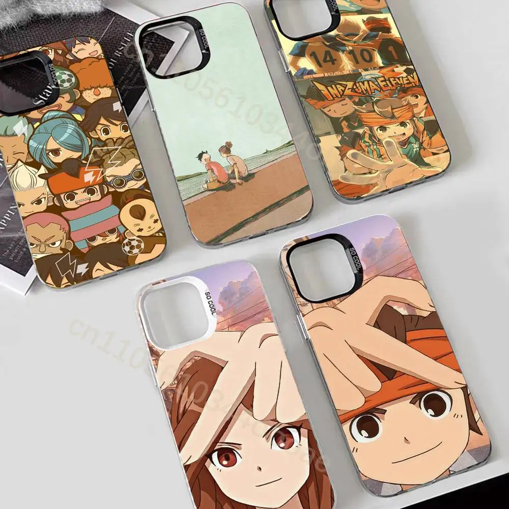 

I-Inazuma eleven Phone Case For iPhone 17,16,15,14,13,12,11,Pro,Max,Plus Soft Black Cover