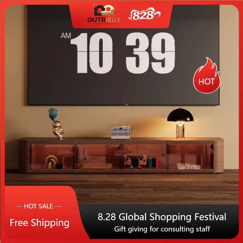 Glass Design Cheap Tv Cabinet Storage Minimalist Nordic Modern Tv Cabinet Luxury Display Meuble Chambre Furniture Apartments