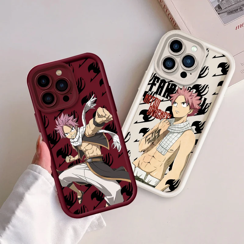 F-Fairy T-Tail N-Natsu D-Dragneel For Apple iPhone 15 14 13 12 Pro Max Mini 11 XS X XR 8 7 6 Plus Eye Ladder Cover Capa Fundas