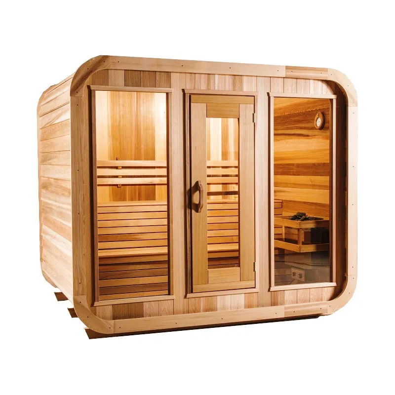 Wholesale Low Price 8 Person Traditional Outdoor Infrared Wet Steaming Sauna Room