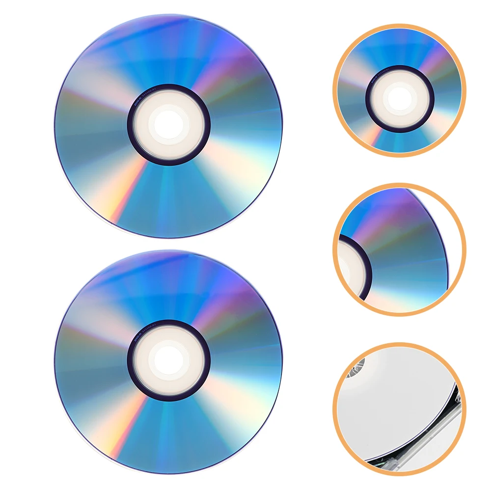 

2 Sets Printable Blank Disc Phone Recording Recordable Writable Media Plastic Discs for Audio