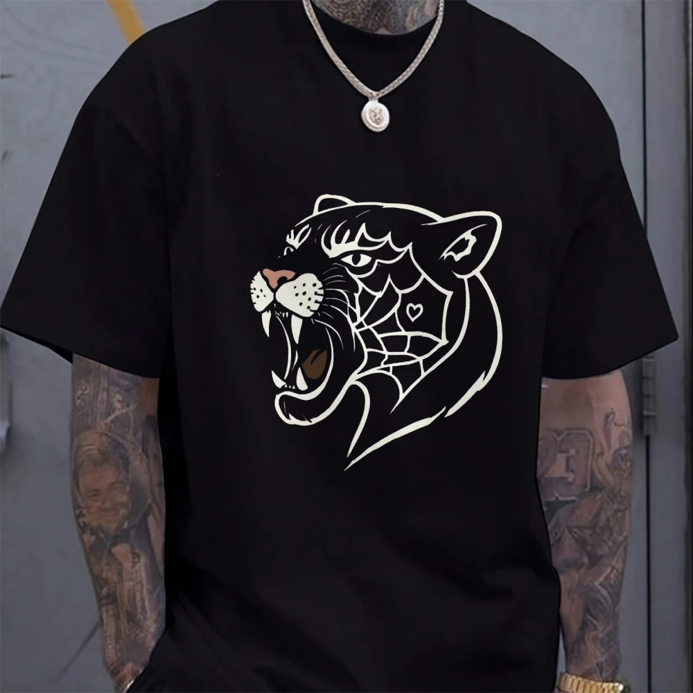 

Man's Short Sleeve Cotton T-Shirt Comfortable Breathable for Summer Soft Casual Top for Daily Wear