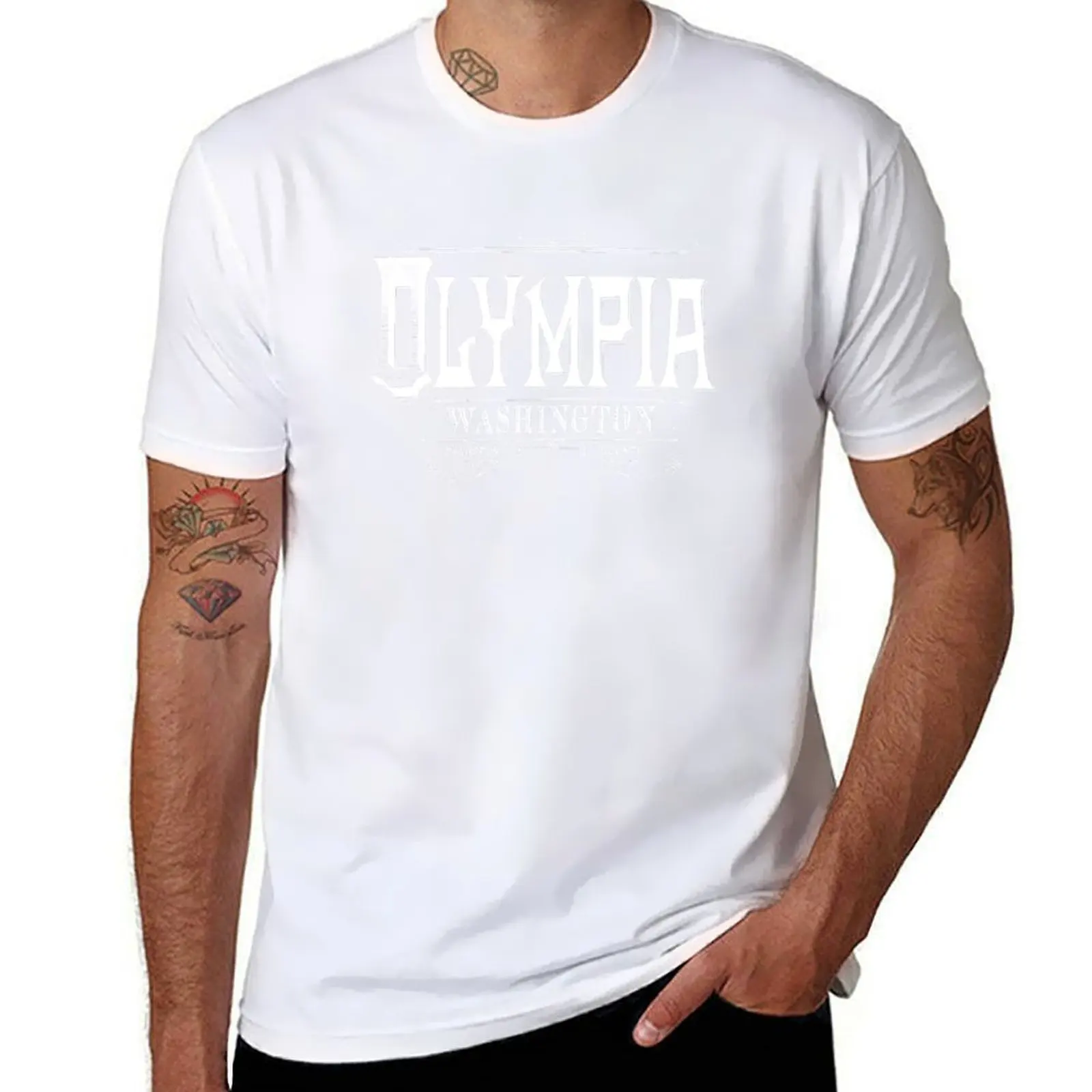 

Vintage Olympia, WA T-Shirt t shirts designer t shirt man casual T-Shirt