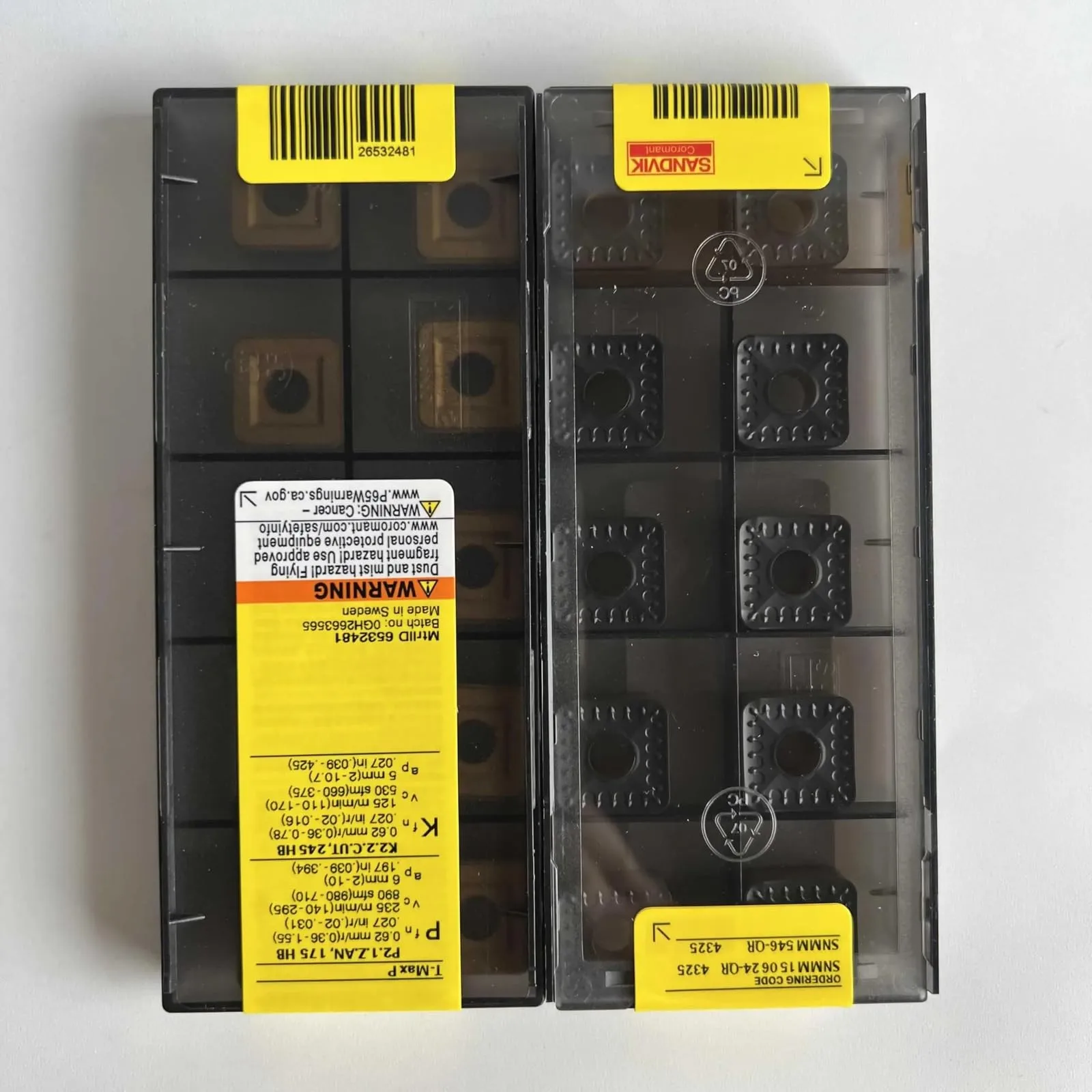 

Original SANDVIK / SNMM150624-QR 4325 / Hard alloy CNC Blade 10 Pcs