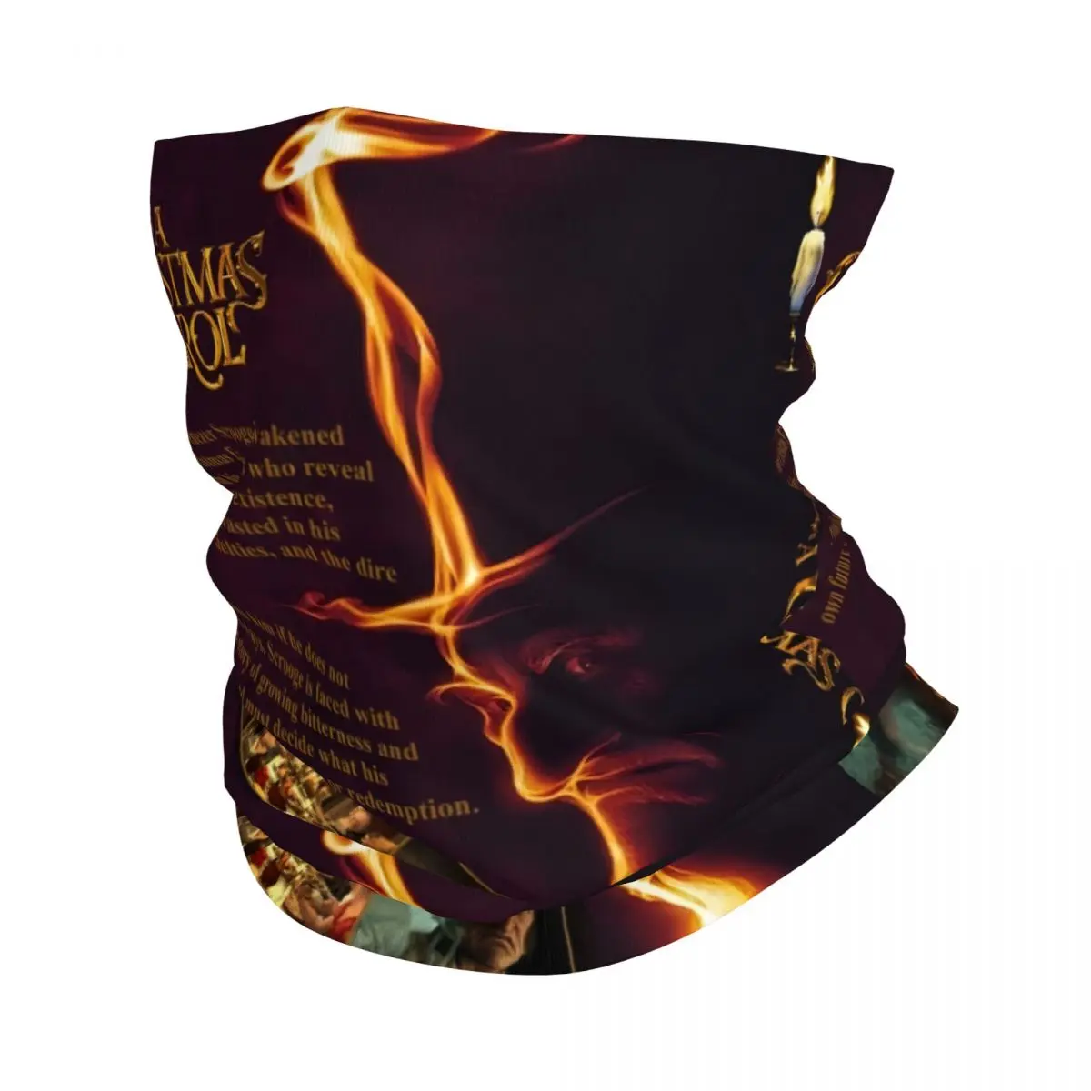 

Custom A Christmas Carol Animated Movies Bandana Neck Gaiter for Ski Cycling Women Men Wrap Scarf Balaclava Warmer