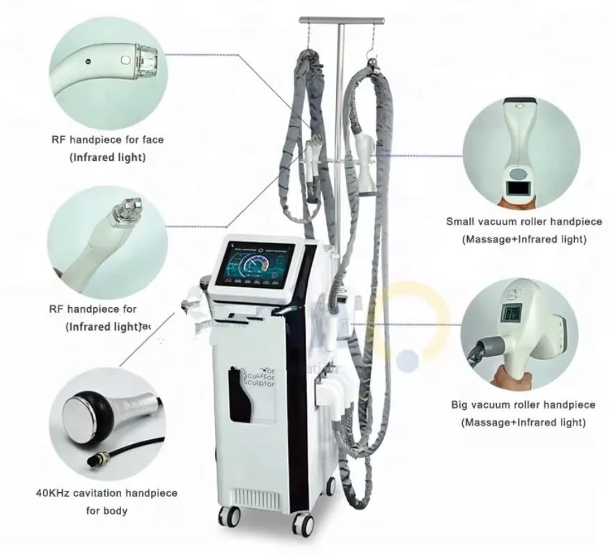 Body shape massager cellulite removal machine vacuum roller rf 40k cavitation weight loss machine fat burning instrument