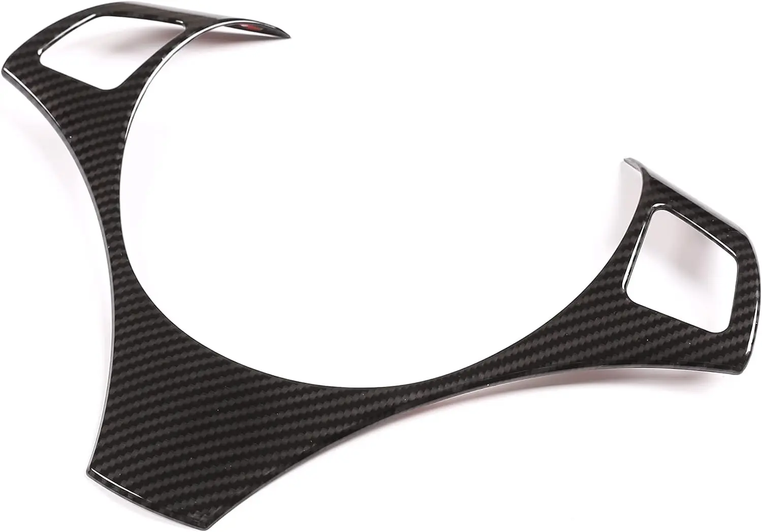 Carbon Fiber Steering Wheel Trim For BMW E90 1 3 Series E82 E87 E90 E92 E93 320I 330I 325I 335D 335I 2005-2012