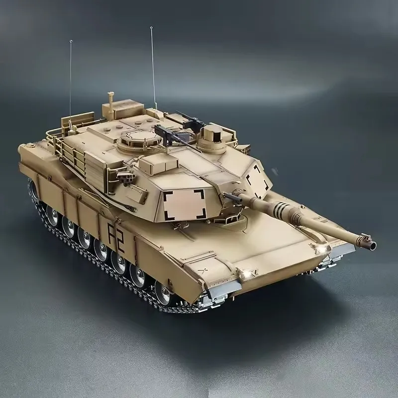 

Металлические гусеницы Henglong 1/16 масштаб 7,0 настроить Abrams RC Tank 3918 360 ° турель ствол отдачи M1A2 радио игрушки уличные подарки