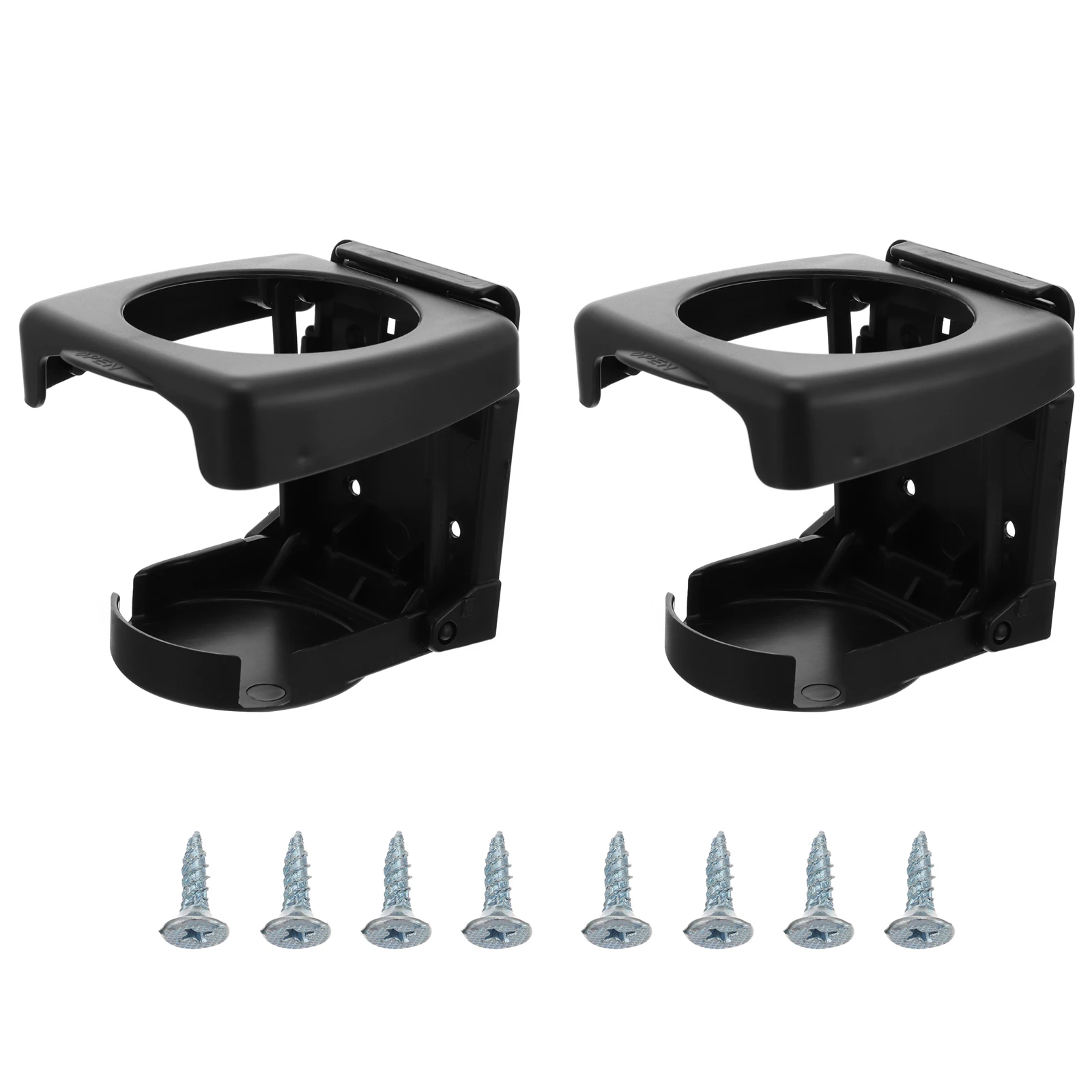 

2Pcs Holder Cup Mount Foldable Plastic Headrest Mount Waterproof Easy Clean Durable Foldable Cup Holder Supplies