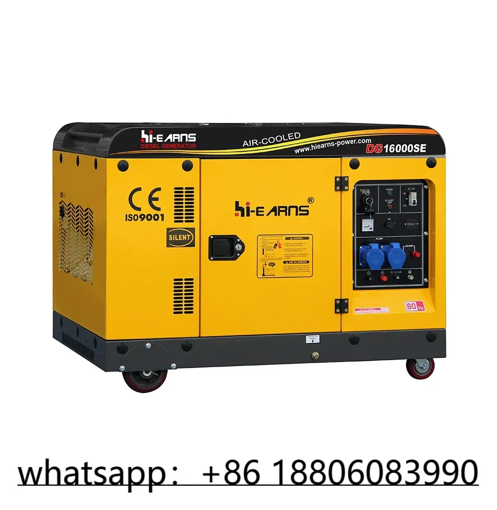 HIEARNS POWER 15 KW 110V/220V electric start generator silent die·sel generators for home use