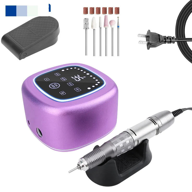 Tragbare elektrische 35000 U/min Maschine Maniküre Pediküre Nägel Salon verwenden Nagelbohrer Set